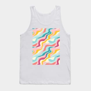 Autumn Nostalgia: Retro Pastel Doodle Delight Tank Top